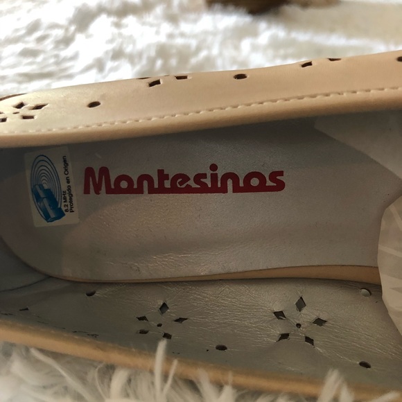 🇺🇸 NEW Montesinos Eyelet Beige Shoe, Size 8 - Picture 6 of 7